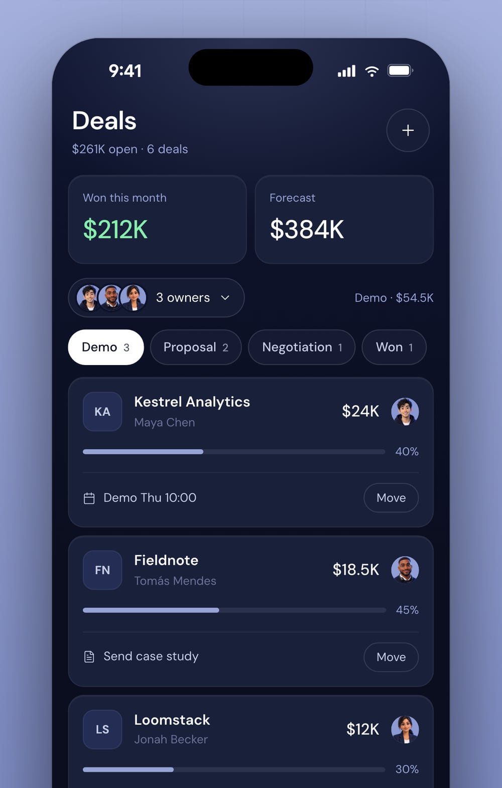 Deals in the Leadey app